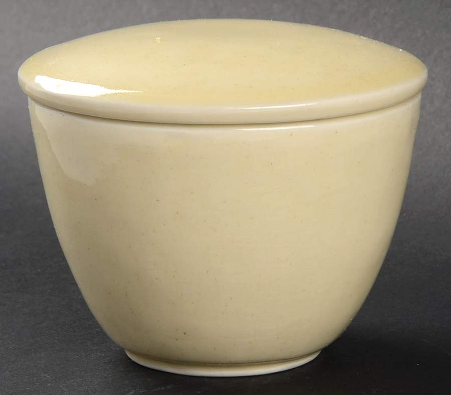 Stone Mountain Yellow Sugar Bowl & Lid by Mikasa-1