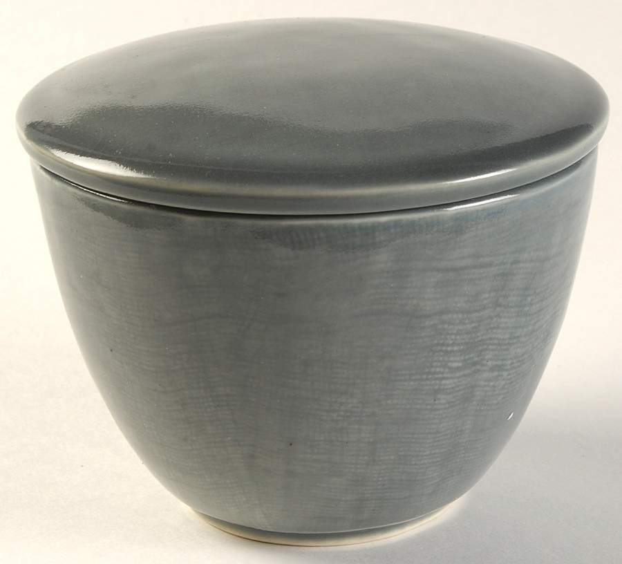 Stone Mountain Gray Sugar Bowl & Lid by Mikasa-1