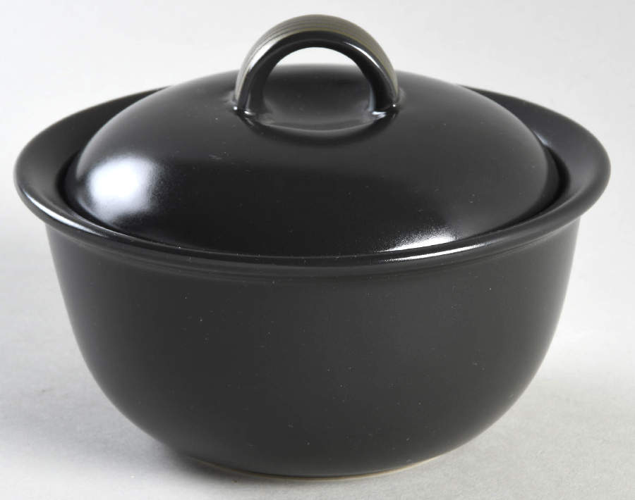 Ebony Flair Sugar Bowl & Lid by Mikasa-1