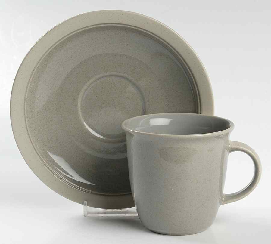 Newport Mist Flat Cup & Saucer Set by Mikasa-1