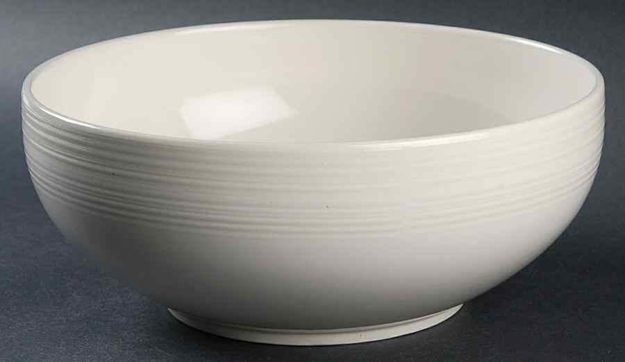 Corduroy White 8" Round Vegetable Bowl by Mikasa-1