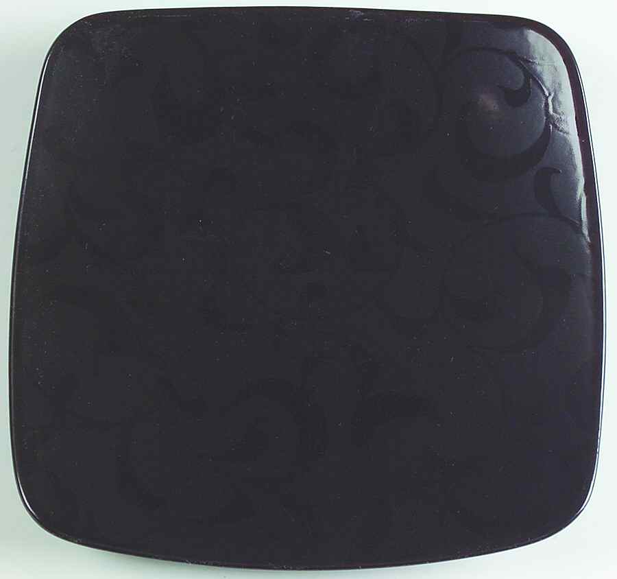 Ebony Silk Square Salad Plate by Mikasa-1
