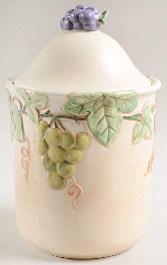 Chablis Small Sculpted Canister with Lid & Seal by Mikasa-1