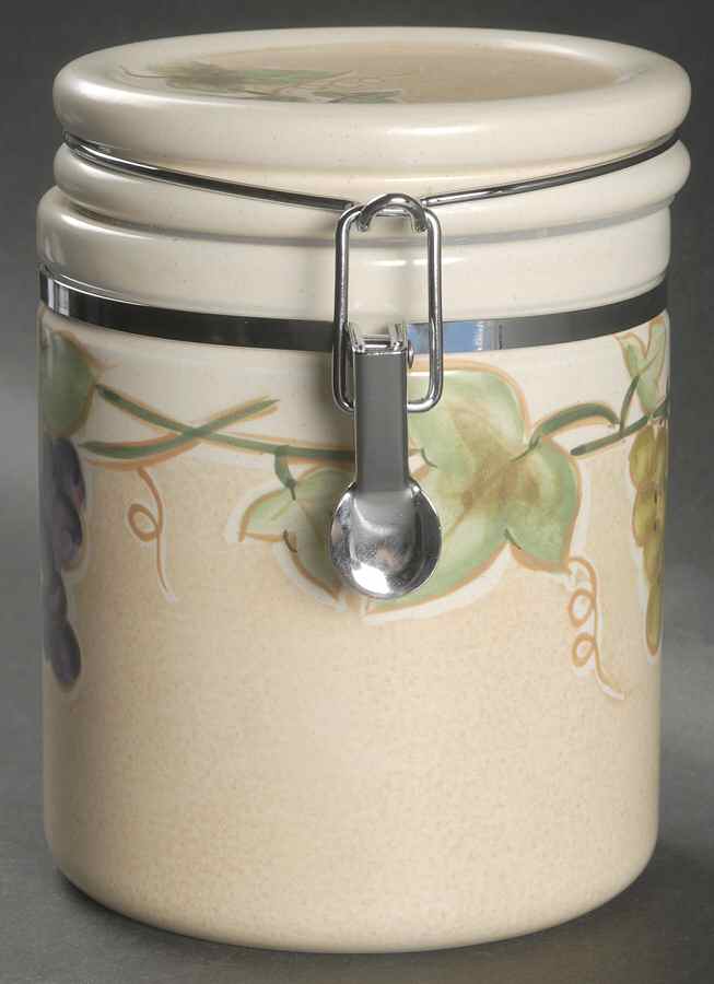 Chablis Medium Canister with Hinged Lid by Mikasa-1