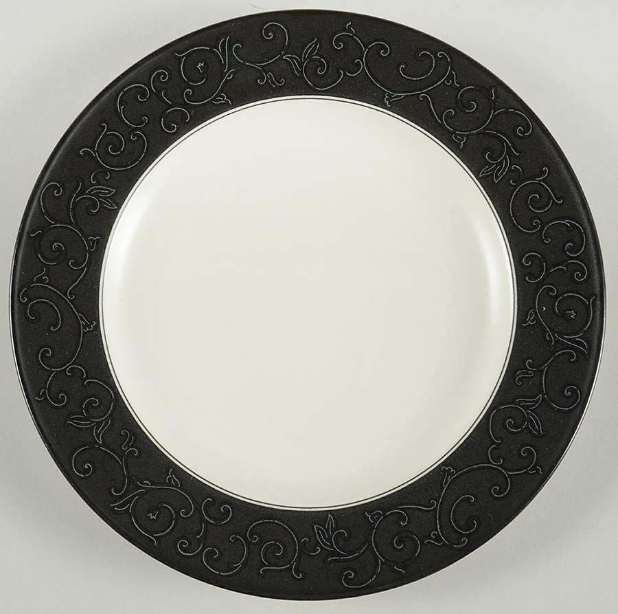 Ebony Trellis Salad Plate by Mikasa-1