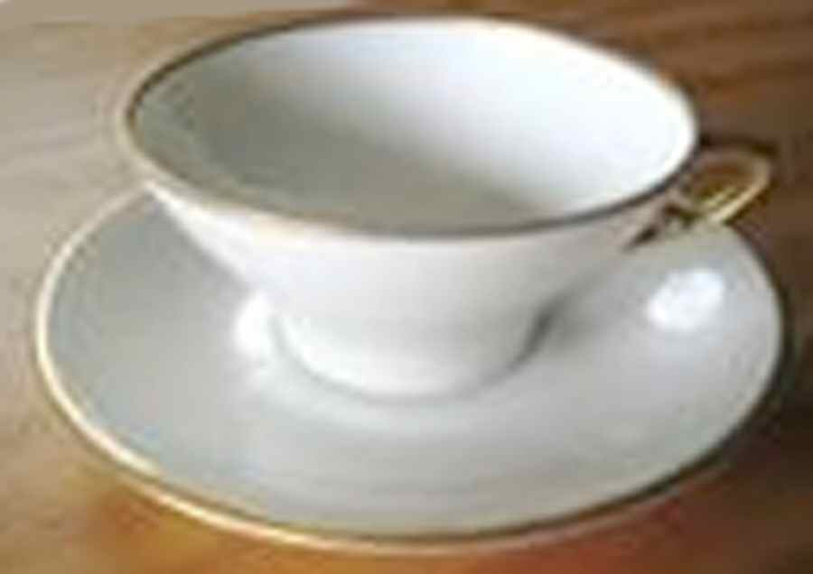 MDM12 Footed Cup & Saucer Set by P. M. de Mavaleix & Granger-1