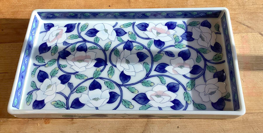 Gokusai 8" Rectangular Tray by Maebata-1