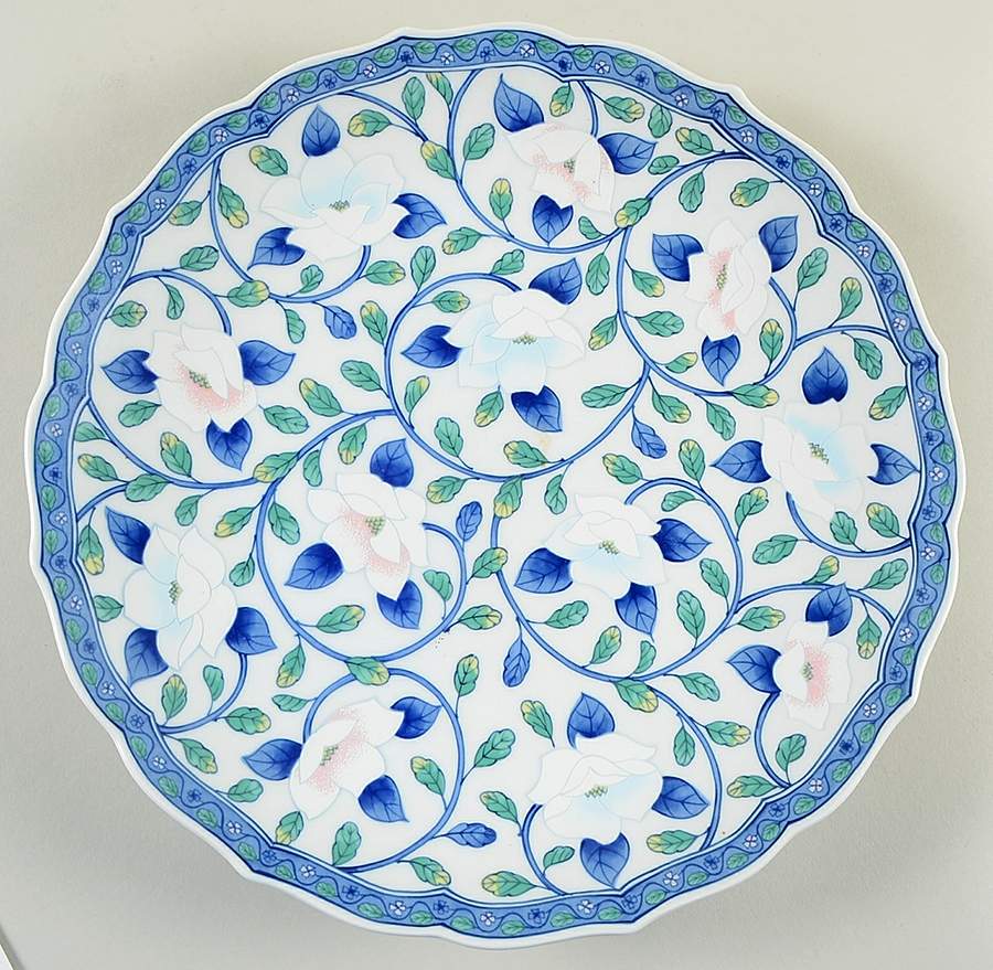 Gokusai 12" Shallow Round Bowl by Maebata-1