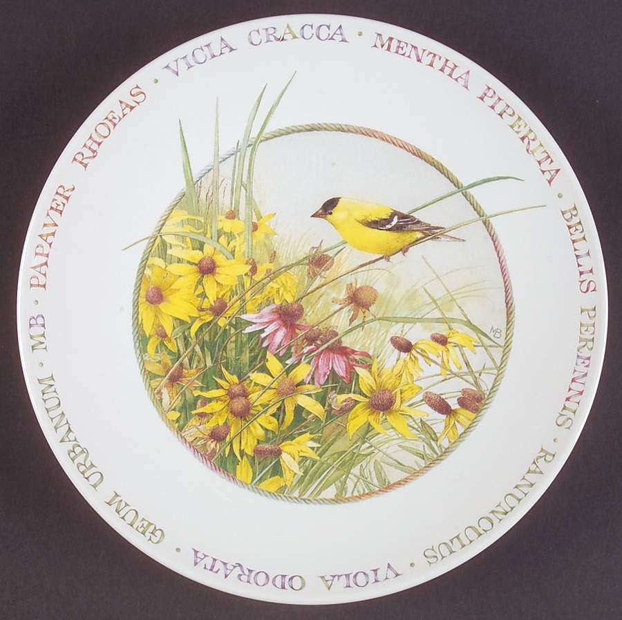 Wildflower Meadow Coupe Salad Plate by Marjolein Bastin-1