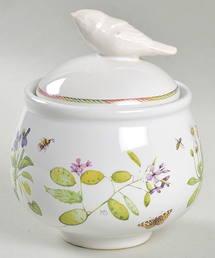 Wildflower Meadow Sugar Bowl & Lid by Marjolein Bastin-1