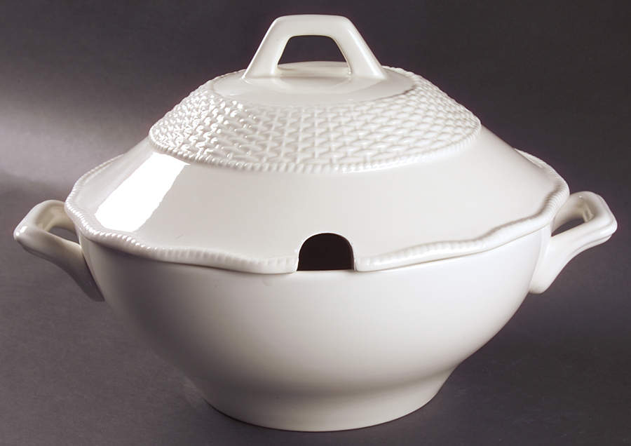 Country Manor White Tureen &  Lid by Mikasa-1