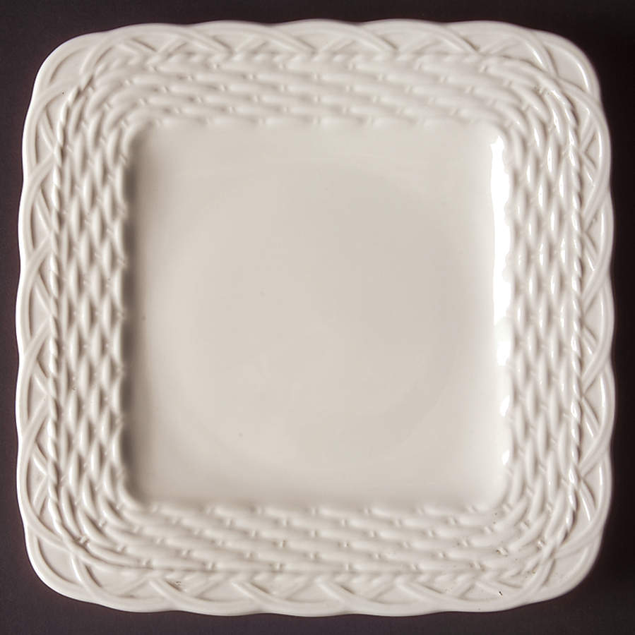 Country Manor White Square Salad Plate by Mikasa-1