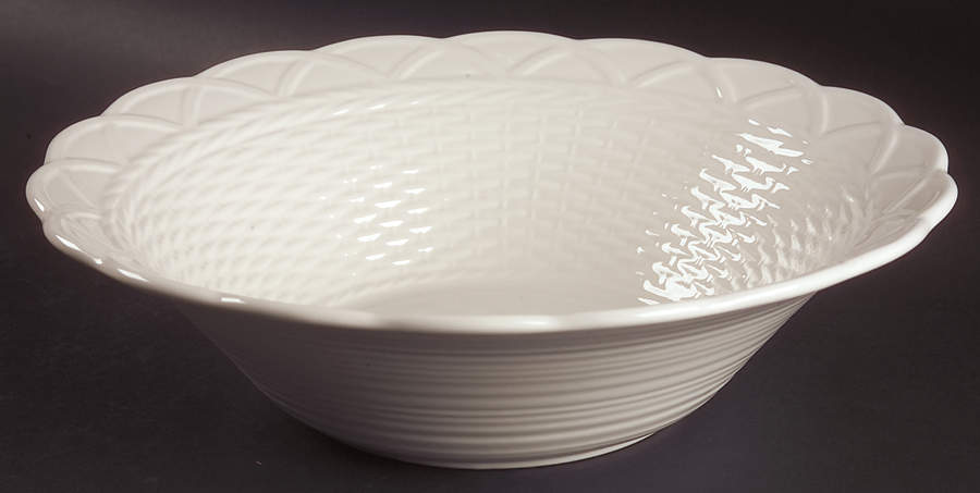 Country Manor White 11" Large Salad Serving Bowl by Mikasa-1