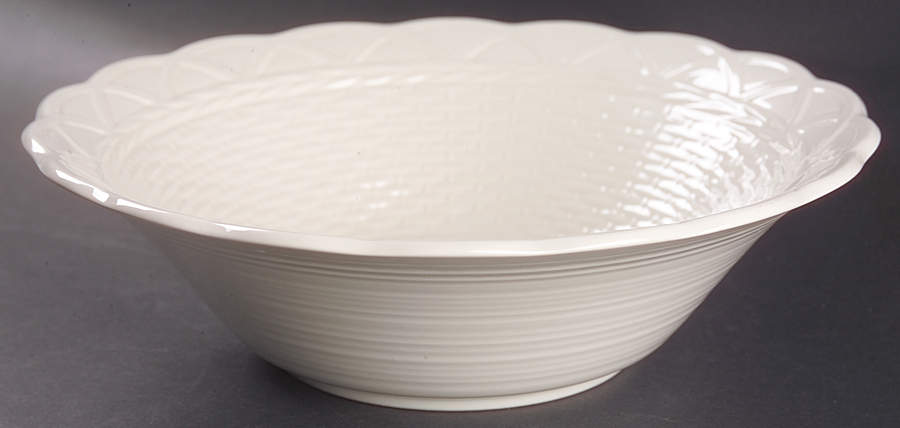 Country Manor White 10" Round Vegetable Bowl by Mikasa-1