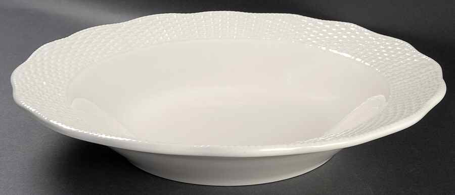 Country Manor White 14" Pasta Serving Bowl by Mikasa-1