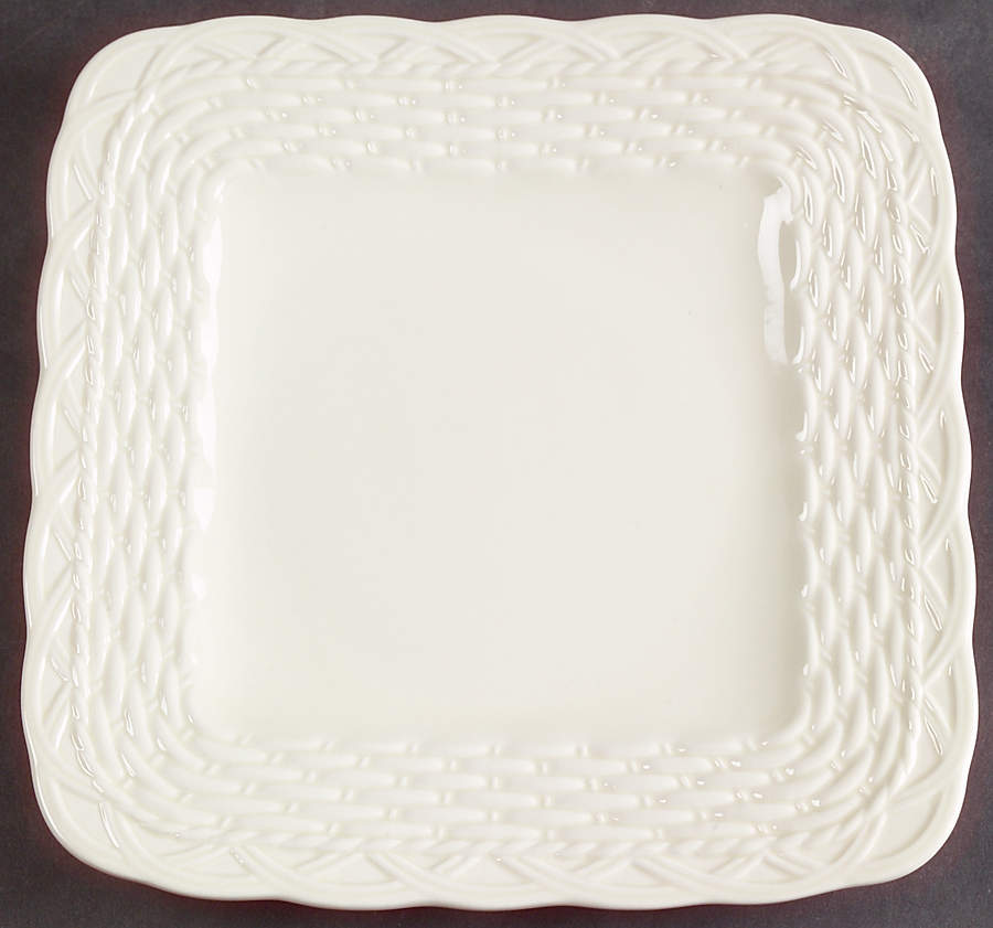 Country Manor Cream Square Salad Plate by Mikasa-1