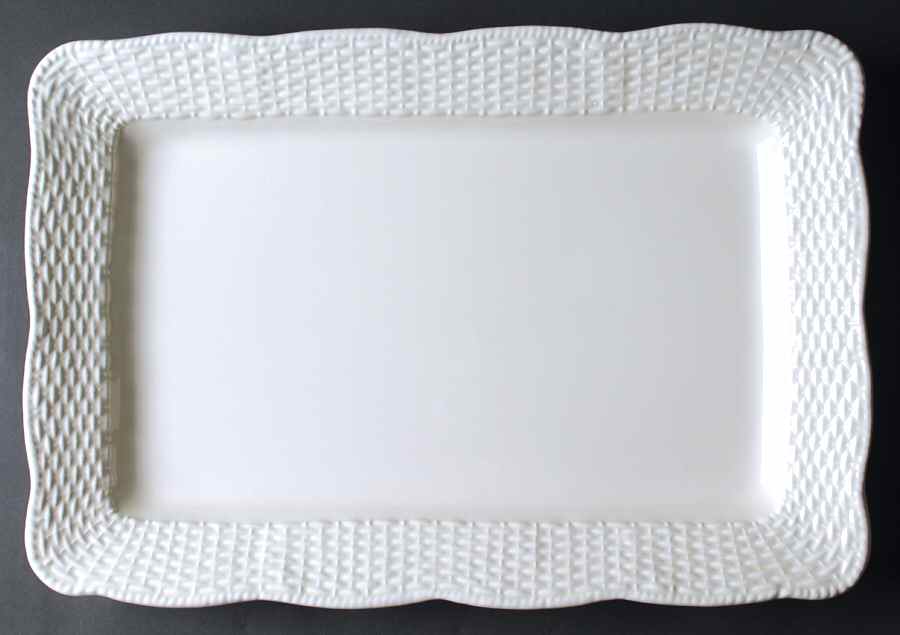 Country Manor Cream 17" Rectangular Serving Platter by Mikasa-1