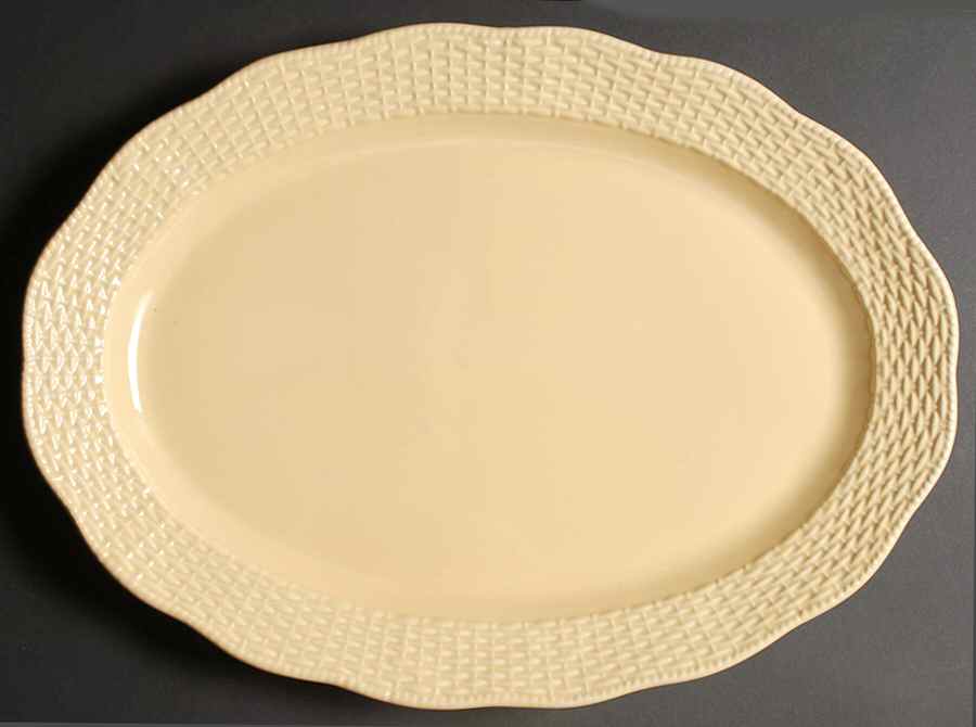 Country Manor Saffron 18" Oval Serving Platter by Mikasa-1