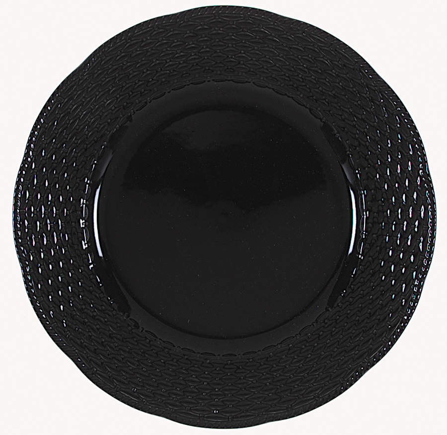 Country Manor Black Dinner Plate by Mikasa-1