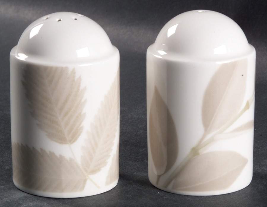 Irish Linen (Leaves) Salt & Pepper Set by Mikasa-1