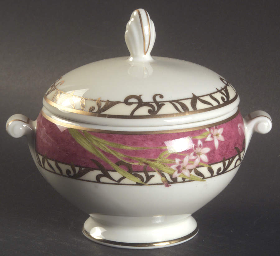 Orchid Tapestry Sugar Bowl & Lid by Mikasa-1