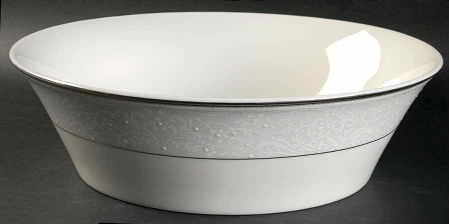 Dynasty Platinum 9" Round Vegetable Bowl by Mikasa-1