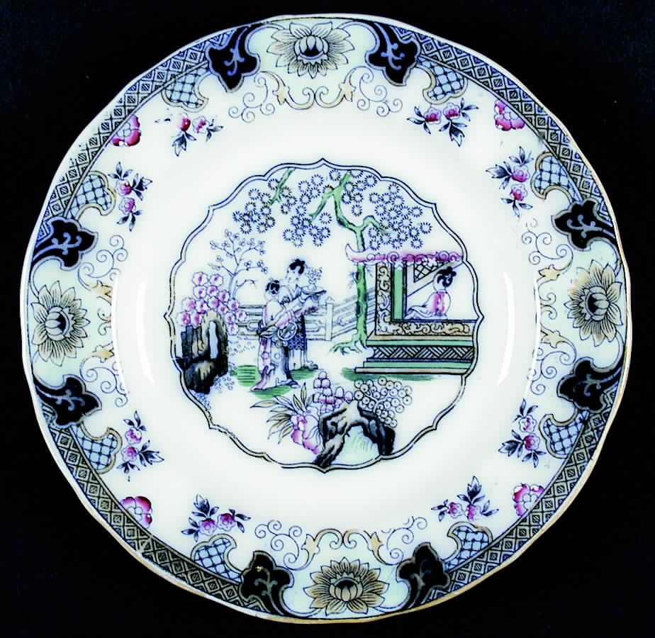 Canton Salad Plate by Petrus Regout & Co-1