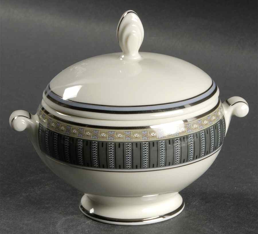 Tuxedo Park Sugar Bowl & Lid by Mikasa-1