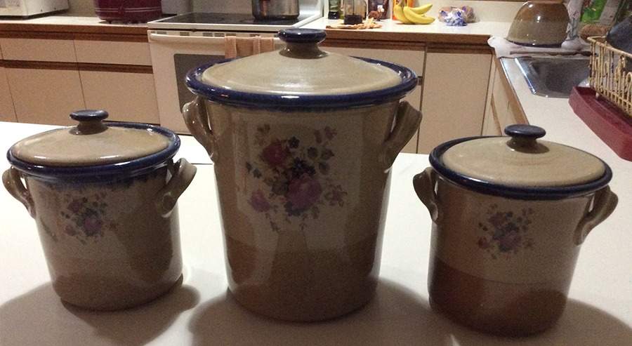 Chippendale Medium Canister & Lid by Monroe Salt Works-1