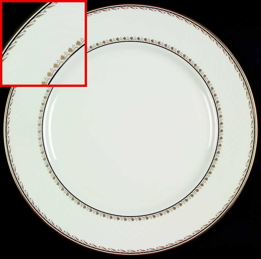 Golden Crown 12" Chop Plate (Round Platter) by Mikasa-1