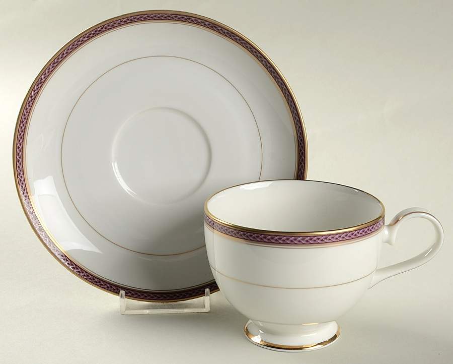 Ashton Footed Cup & Saucer Set by Mikasa-1