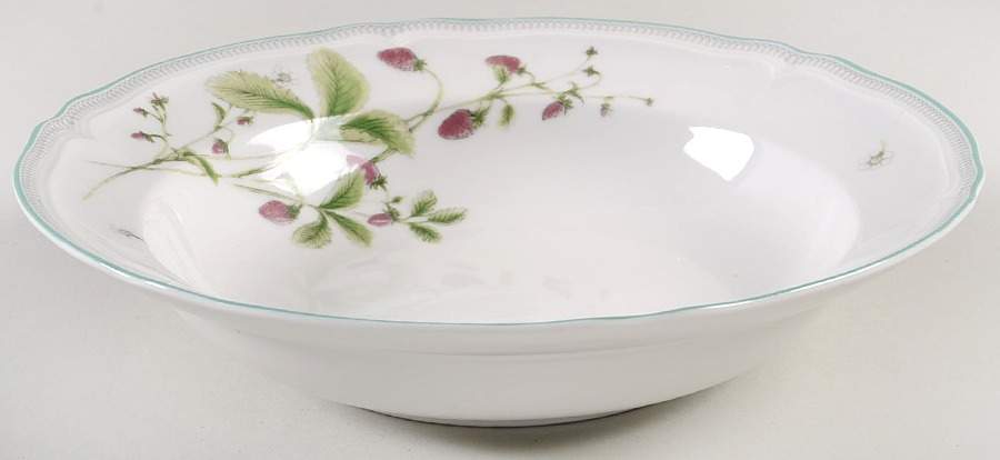 Strawberry Field Large Rim Soup Bowl by Mikasa-1