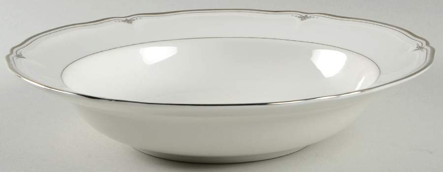 Braemar Platinum Rim Soup Bowl by Mikasa-1