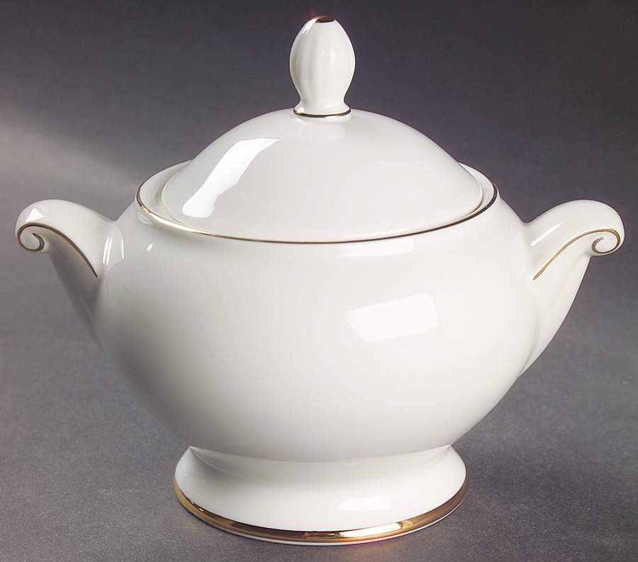 Cameo Gold Sugar Bowl & Lid by Mikasa-1