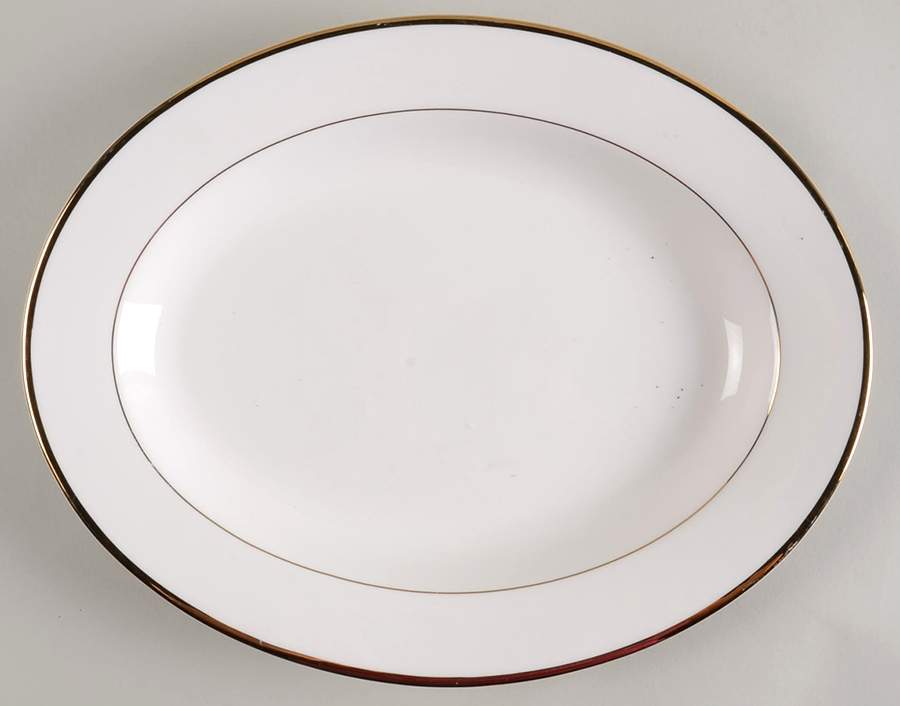 Cameo Gold 14" Oval Serving Platter by Mikasa-1