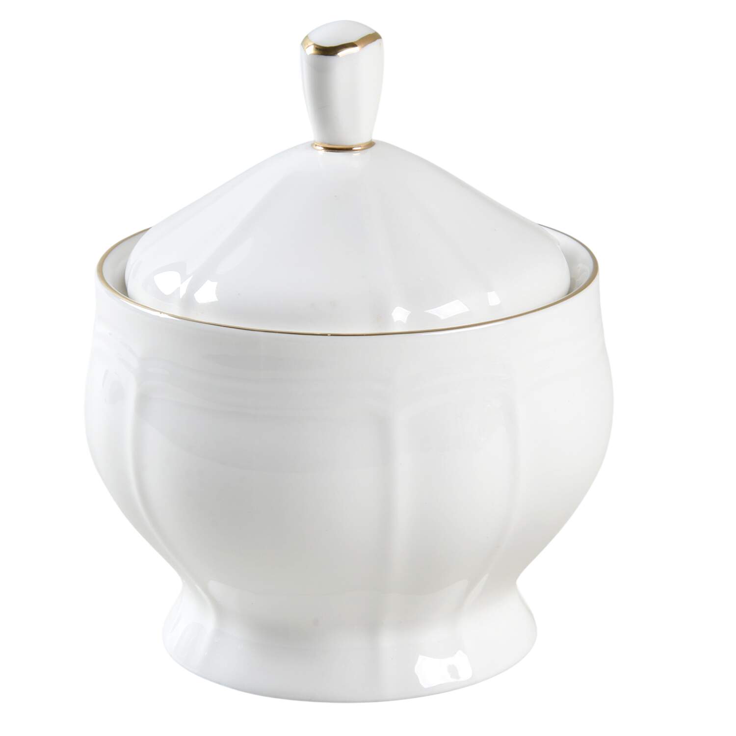 Antique Gold Sugar Bowl & Lid by Mikasa-1