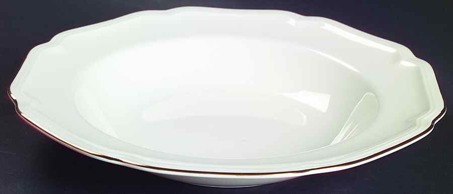 Antique Gold Large Rim Soup Bowl by Mikasa-1