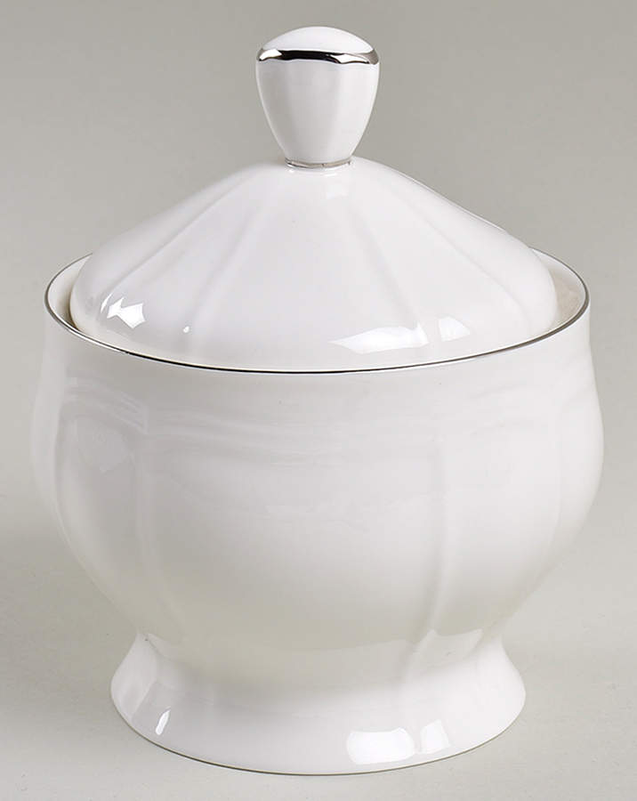 Antique Platinum Sugar Bowl & Lid by Mikasa-1