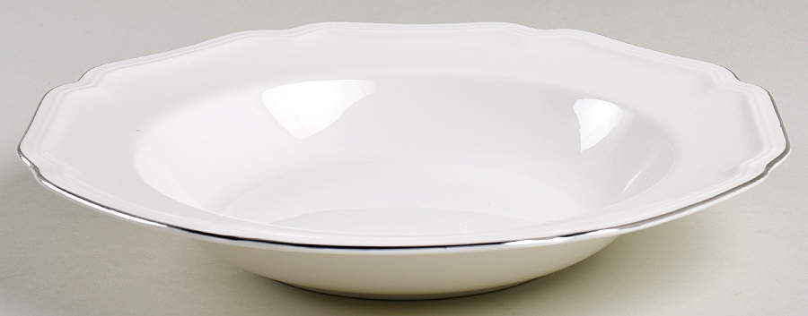 Antique Platinum Large Rim Soup Bowl by Mikasa-1