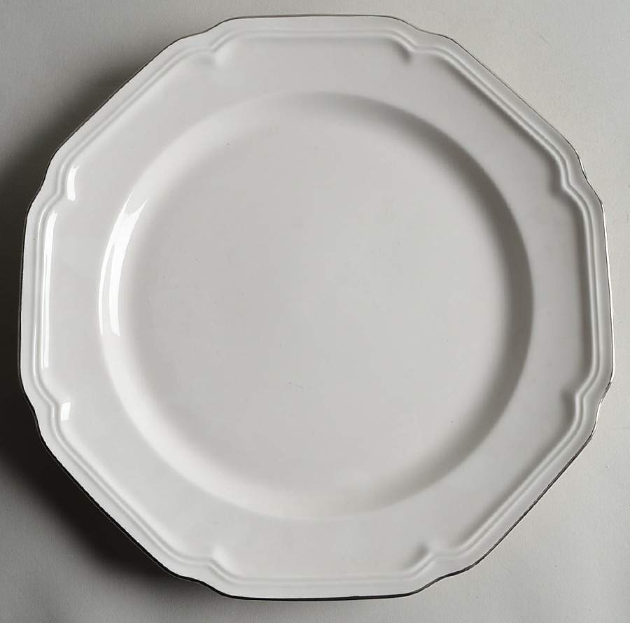 Antique Platinum 12" Chop Plate (Round Platter) by Mikasa-1