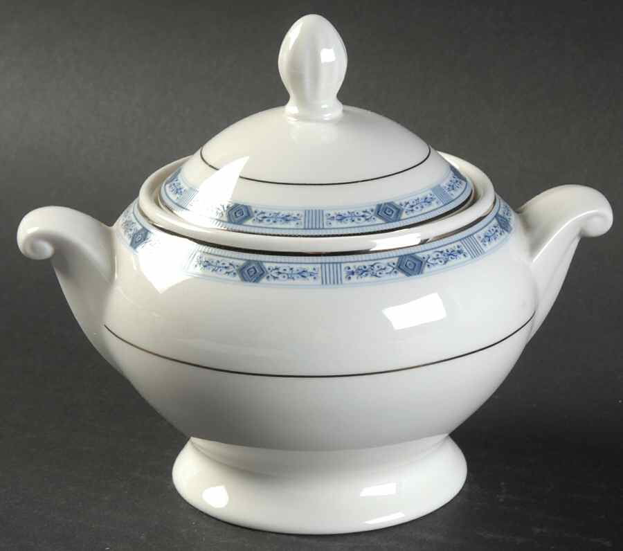 Blue Serenade Sugar Bowl & Lid by Mikasa-1