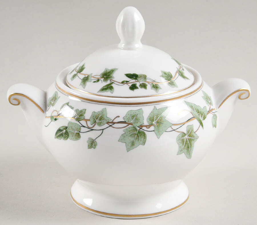 Napolean Ivy Sugar Bowl & Lid by Mikasa-1