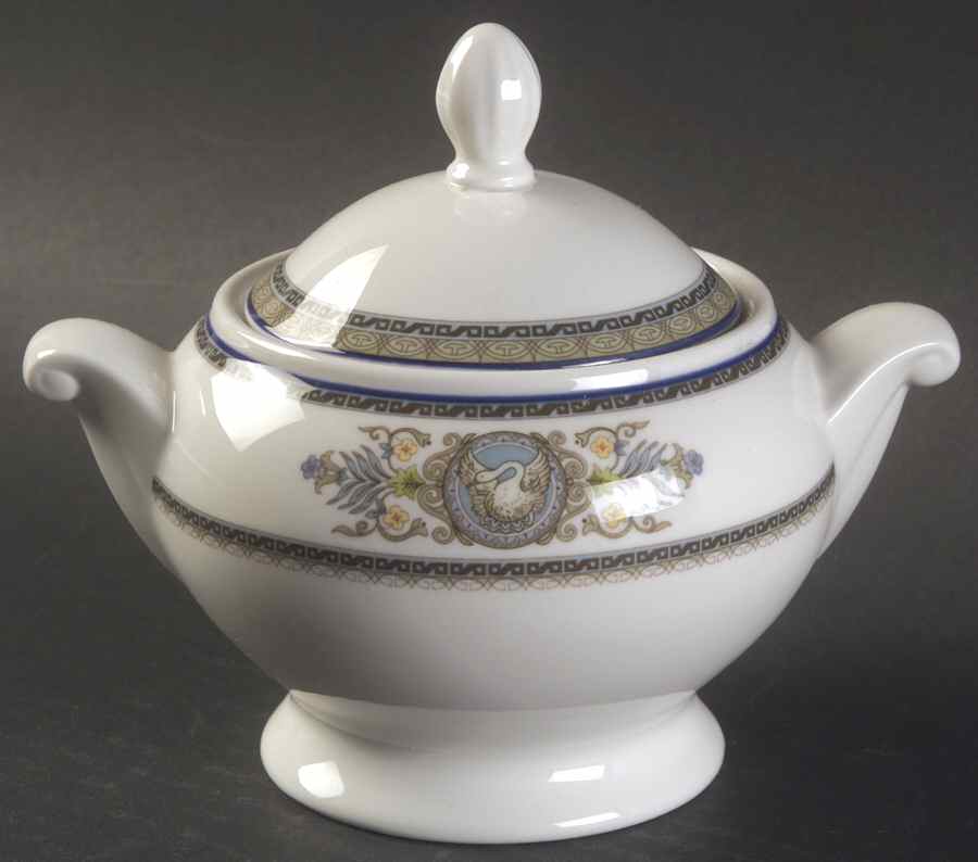 Victorian Crest Sugar Bowl & Lid by Mikasa-1