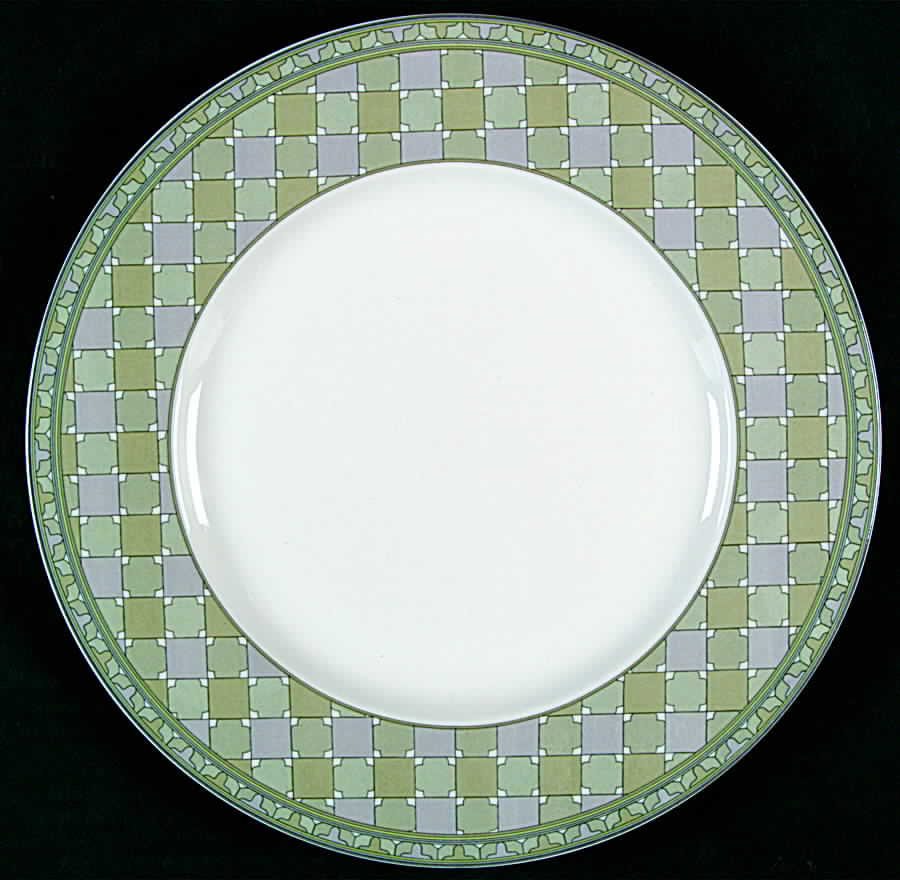 Green Silk Dinner Plate by Mikasa-1