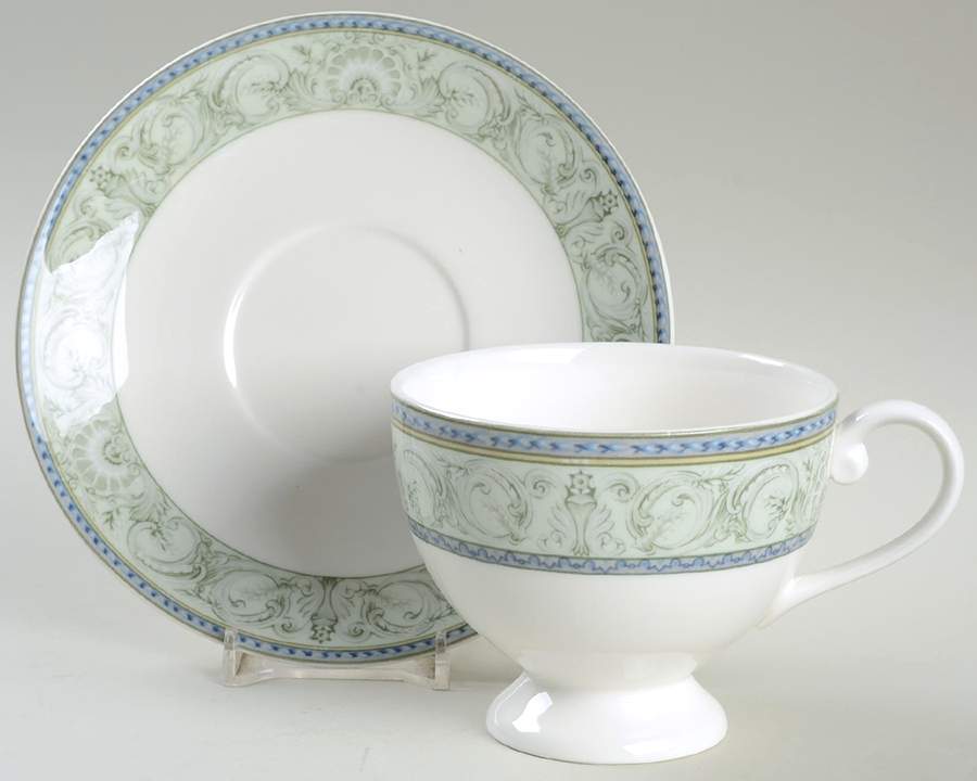 Plaza Delray Footed Cup & Saucer Set by Mikasa-1
