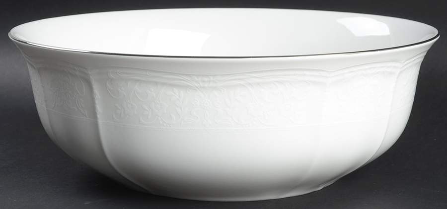 Floral Moire 10" Large Salad Serving Bowl by Mikasa-1