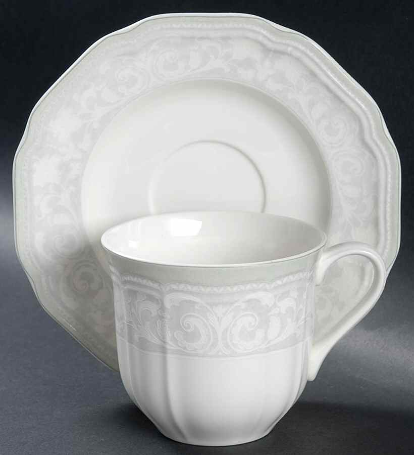 Sabrina Flat Cup & Saucer Set by Mikasa-1