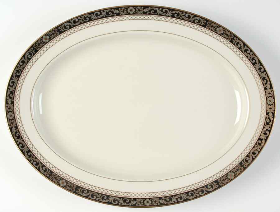 Palatial Suite 15" Oval Serving Platter by Mikasa-1