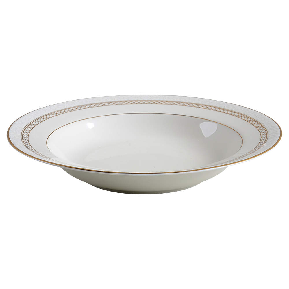 Heirloom Gold Rim Soup Bowl by Mikasa-1