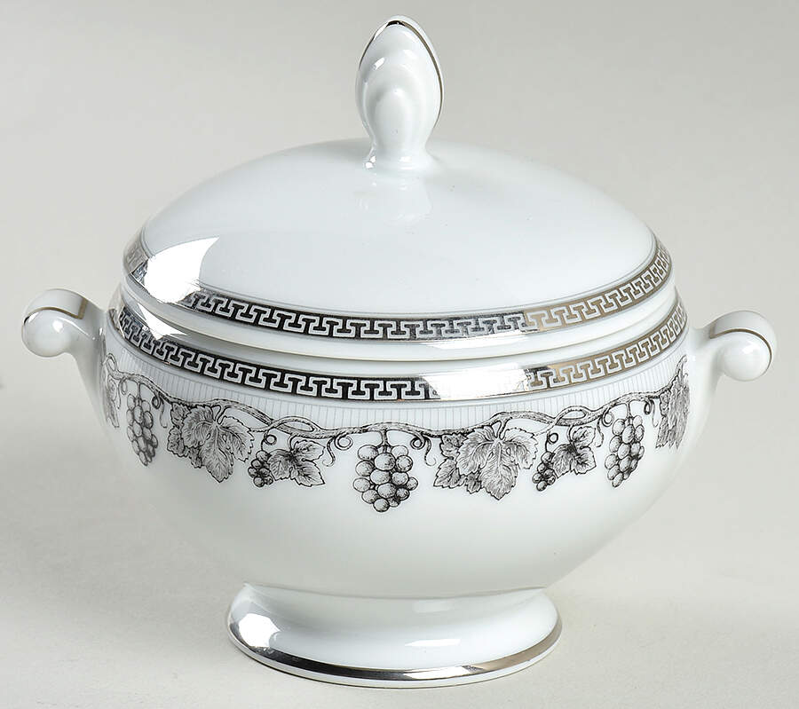 Wisteria Sugar Bowl & Lid by Mikasa-1